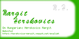 margit herskovics business card